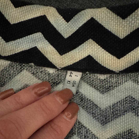 Vintage Moschino Jeans Cropped Chevron Jacket *Read Description* - Picture 2 of 12